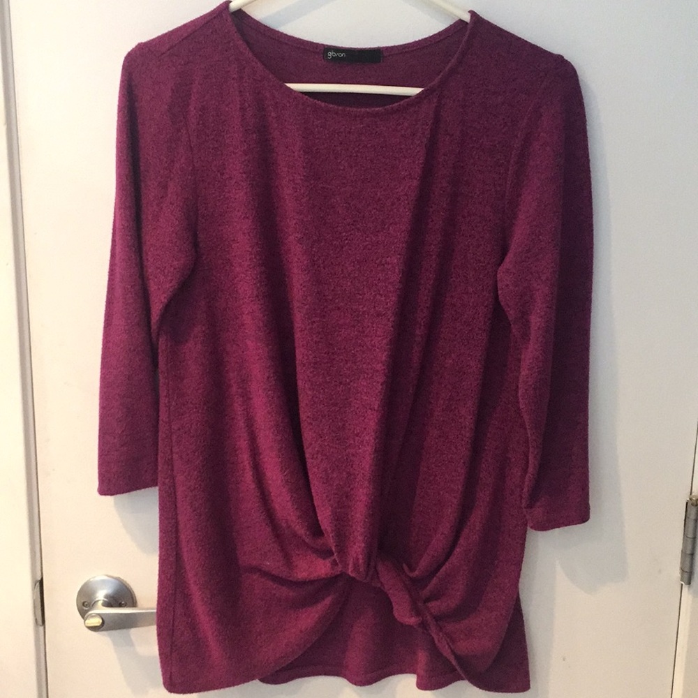 Gibson Cozy Twist Front Pullover